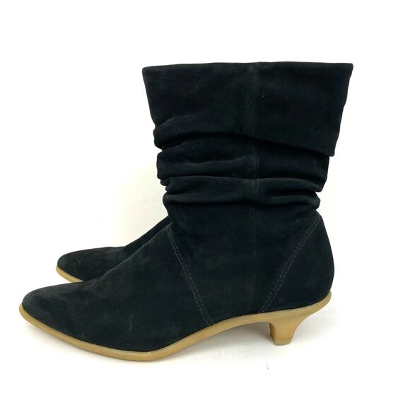 Vince Camuto Shoes - Vince Camuto Booties 6 36 Ankle Boots Black Suede Leather BCBGMaxazria